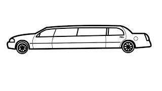 How to draw a limousine is very easy #limousine