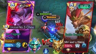 GLOBAL CHOU VS TOP GLOBAL SUN IN EXP LANE( KING OF DAMAGE) WHO WIN?