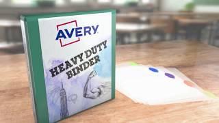 Back to School Supplies Featuring Avery Binders & Dividers