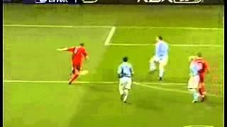 John Arne Riise Goal - Manchester City 0 Liverpool 1 - Premiership (26/11/05)