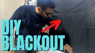 How to blackout windows at home cheap easy setup