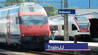 Zug um Zug am SBB Bahnhof │ Station Rotkreuz │ Swiss Trains at Railway station Rotkreuz │ Juli 2015