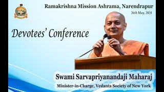 Devotees' Conference II   Ramakrishna Mission Ashrama Narendrapur