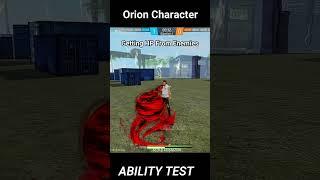 New Orion Character Ability Test  Free Fire New Character Orion Skill and Gameplay #srikantaff