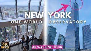 [4K] New York Walking Tour  One World Observatory | WORLD TRADE CENTER Breathtaking Views of NYC"