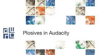 Plosives in Audacity