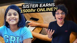 How My 12 Year Old Sister Earned 1500/hour Freelancing on fiverr | Rakshabandhan 2020 Special