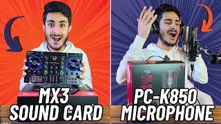 Takstar MX3 Sound Card & PC-K850 Microphone | Best Home Studio Setup