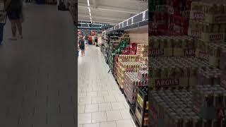 Walk along beer aisle in Czech Republic - incredible