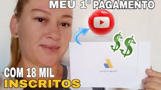 MOSTREI MEU PRIMEIRO PAGAMENTO do  YOUTUBE   _QUANTO GANHA UM YOUTUBER INICIANTE EM 2023