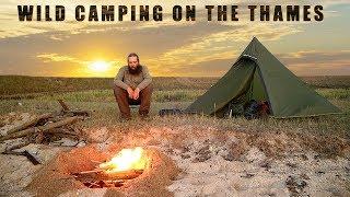 Wild Camping on a Thames River Beach