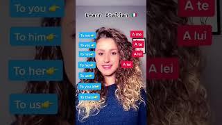 Learn Italian - Indirect Object Pronouns