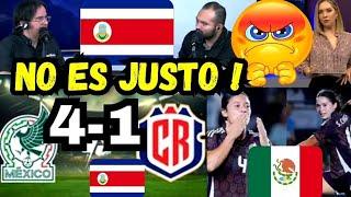 TICOS EXPLOTAN X GOLEADA DE MEXICO FEMENIL ! NO SE VALEN ELLOS TIENEN LIGA PROFESIONAL FEMENIL !