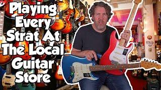 I Played All The STRATOCASTERS -  My New Strat Revealed!!