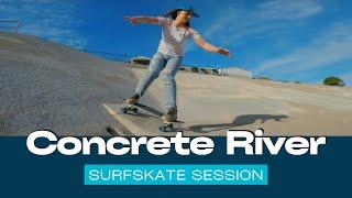 Concrete River Surfskate Session with Shannon Zirkle