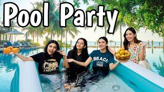 Mango party at home | Ghar ko swimming pool bana diya | Hira Faisal | Sistrology