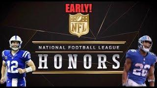 Super Early NFL Honors/Awards Predictions!