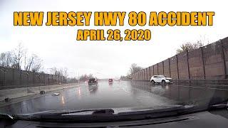 Dash Cam Video - New Jersey Highway 80 Accident - April 26, 2020