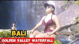 dinginnya kaya air es air terjun ini || golden valley waterfall