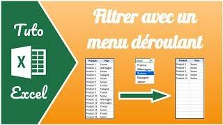 Comment créer un filtre avec une liste déroulante sur Excel - Docteur Excel