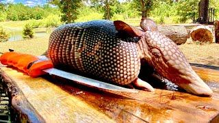 Smoked ARMADILLO (Catch Clean Cook) FEEDING MY FAMILY & FRIENDS