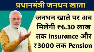 Insurance and Pension Benefits of Jan Dhan account | PMJDY New Rules and Benefits | Rupay Insurance