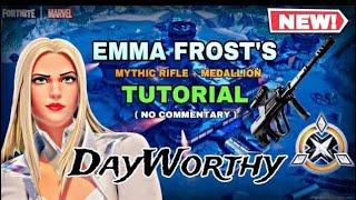 FORTNITE HOW TO GET EMMA FROST’S MYTHIC RIFLE & MEDALLION TUTORIAL ( NO COMMENTARY )