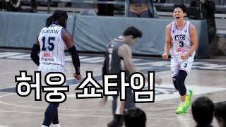 허웅 미친 4연속 3점슛 14득점 직캠 _ KBL 4K 직캠