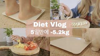 (SUB) 5 days diet challenge  | - 5.2kilos in 5 days (11.5lb)