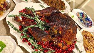 الديك الرومي مشوي في الفرن مع سر الخلطة الرائعة والبسيطة easy Turkey recipe