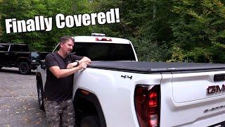 Truck Tonneau Cover With Full Bed Access - Worksport SC4 Pro