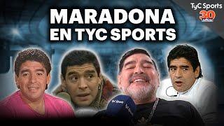 MARADONA en TyC SPORTS  LÍBERO VERSUS, FÚTBOL X 2, JAMÓN DEL MEDIO y más #30AñosTyCSports