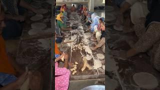 Roti Making For Langar In Gurudwara #shorts #gurudwara #ytshort #langar