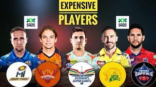 Top 10 Most Expensive Players In SA20 League | Mini IPL Auction |