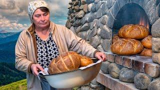 ANCIENT Bread Making: THOUSAND-YEAR-OLD Recipe from a SOLITARY Mountain Life