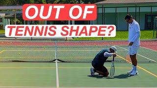 Elite Fitness Athlete Gets Exhausted Playing Tennis | Improve Tennis Specific Fitness & Stamina