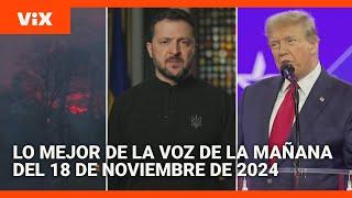 Lo mejor de Noticias Univision de la mañana | Lunes 18 de noviembre de 2024