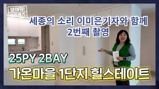 세종시 다정동 가온마을 1단지 59타입구경 세종의소리 이미은기자와 촬영했어요