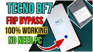 Tecno BF7 FRP Bypass |TECNO SPARK GO 2023 |Tecno Pop 7 Pro Google Account Bypass 100% working no PC