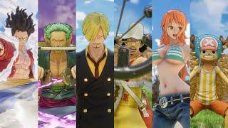 All Characters Attack Skills & Transformations - One Piece Odyssey