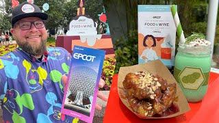 Epcot Food & Wine Festival: Trying 31 Items & Spending Over $200 | Pickle Milkshake | Disney