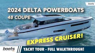 Delta Powerboats 48 Coupe - Full Yacht Tour with boats.com!  