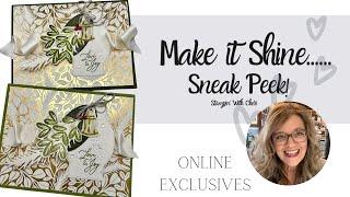 Oh SO Shiny! New Stampin Up Online Exclusive Release: Golden Greenery