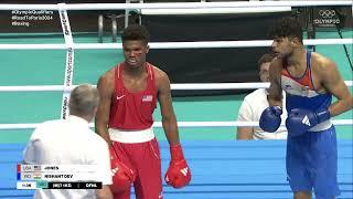 Omari Jones (USA) vs. Nishant Dev (IND) World Olympic Qualifiers 2024 QF's (71kg)