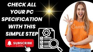 Check all your PC specification with this simple step |Soni Tech|