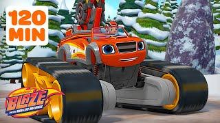 Blaze SMASHES Snowballs, Chops Icicles & More! ️ | 120 Minutes | Blaze and the Monster Machines