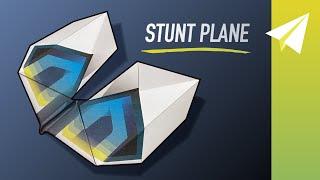 Awesome STUNT Paper Airplane Glider — How to Make U-01 Shard — Tutorial