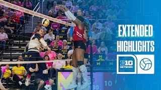 Wisconsin at Michigan | Extended Highlights | Big Ten Volleyball | 10/20/2024