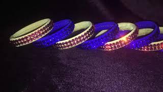 Light rhinestones bangles by AMALIA DESIGN 