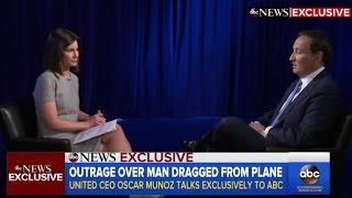 United Airlines CEO Oscar Munoz | INTERVIEW after passenger dragged off flight